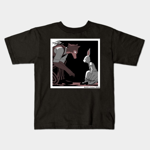 Legosi & Haru Kids T-Shirt by Rama.Rabbit